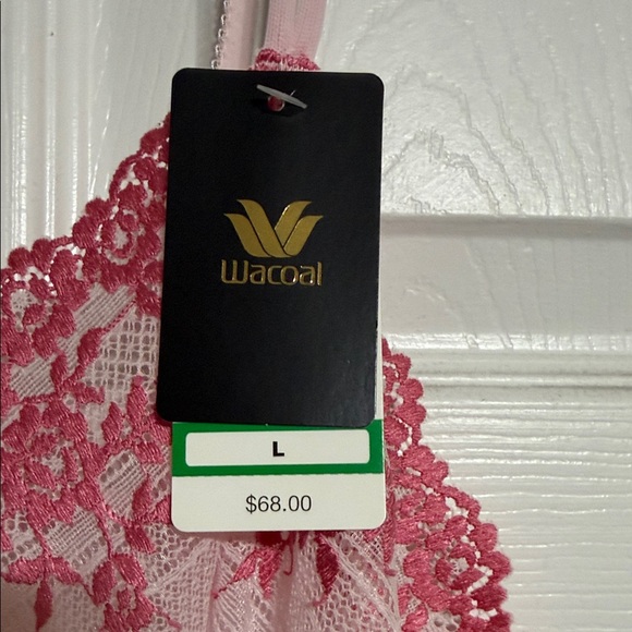 Wacoal Pink Lace Chemise - Picture 2 of 2